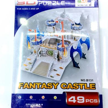 3D puzzle fantasy castle