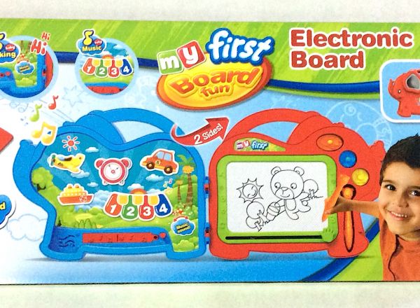 Drawing and electronic board play set