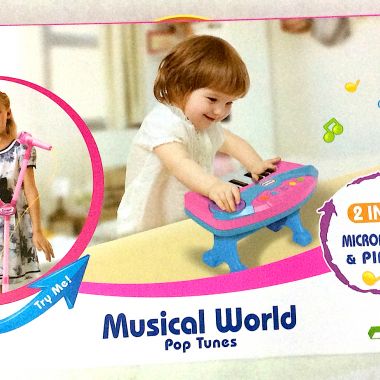 Microphone and piano play set