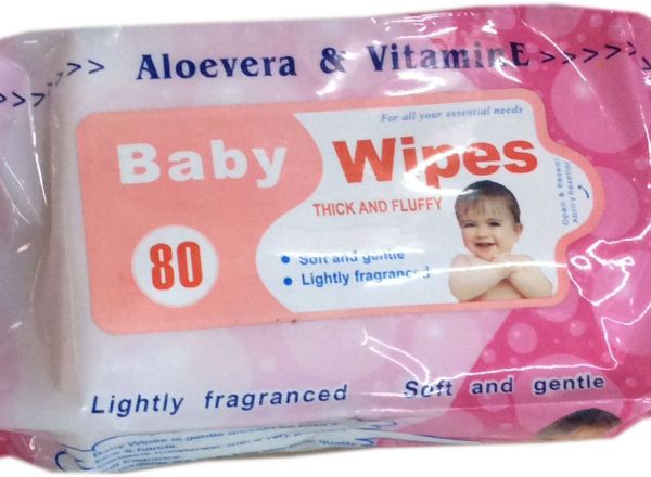 Baby wipes with aloe vera 80 wipes