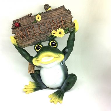 Welcome frog 25.5x19.5 cm