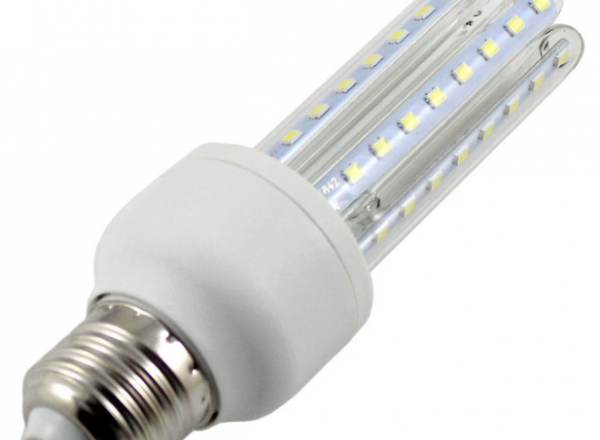 LED bulb E27 3U shaped 450 lumen