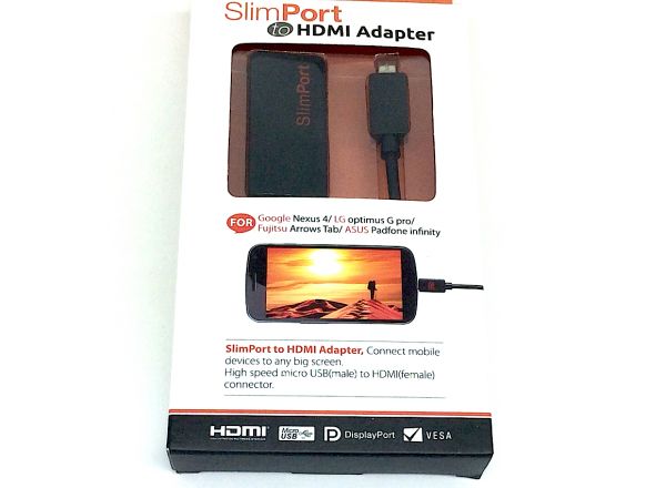 Slim port to HDMI adapter