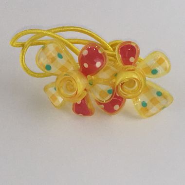Elastic with flowers