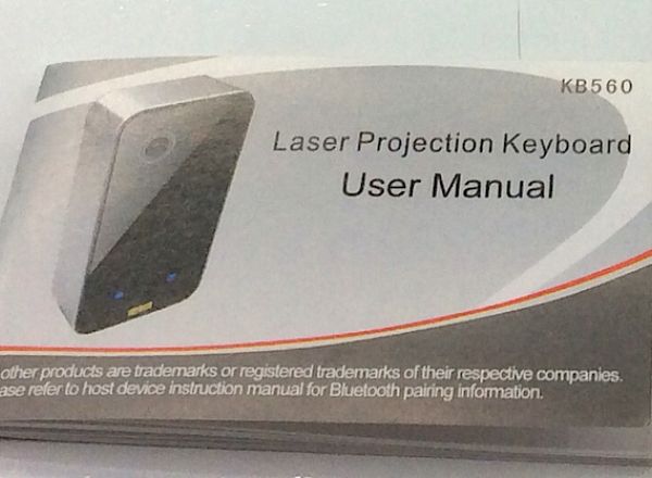 Laser projection keyboard