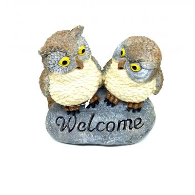 Welcome stone 15x14 cm