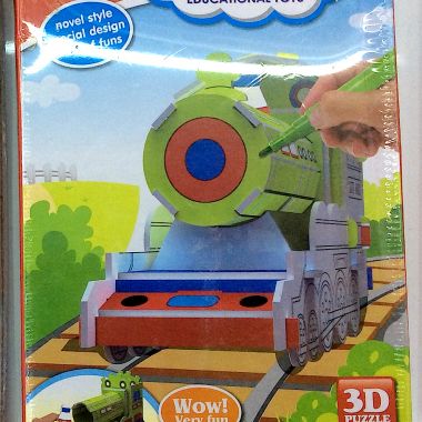 3D puzzle train