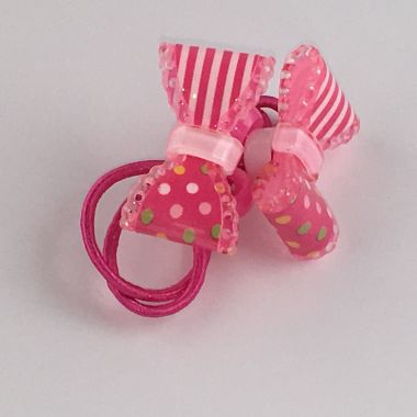 Elastics with patterned bow