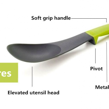 Heat resistant kitchen solid spoon