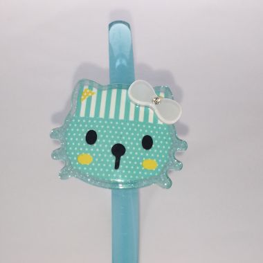Head band with patterned cat shape