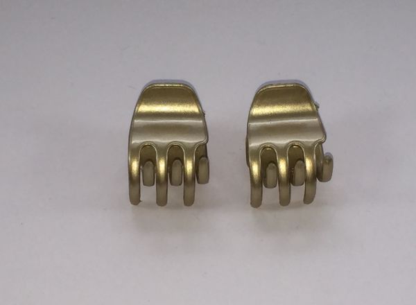 Middle size Metallic Double hair clips 6020-S-A509
