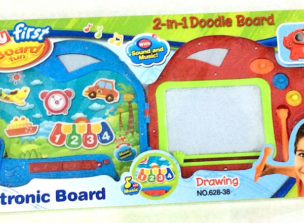 Drawing and electronic board play set