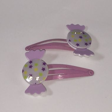 Kids snap clip with candy shape