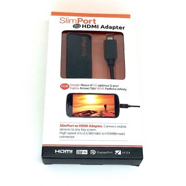 Slim port to HDMI adapter