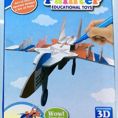 3D puzzle airplane
