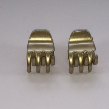 Middle size Metallic Double hair clips 6020-S-A509