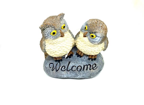 Welcome stone 15x14 cm