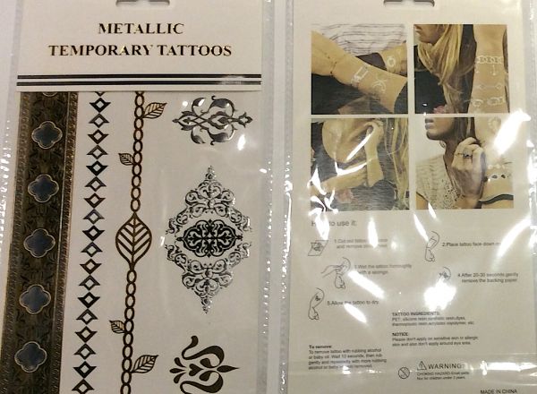 Metallic tattoo
