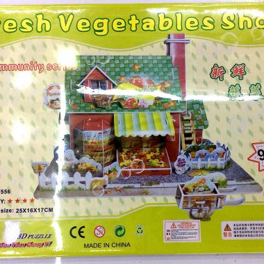 3D puzzle vegetables shop