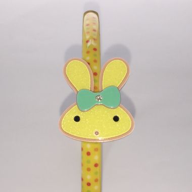 Patterned headband with bunny shape