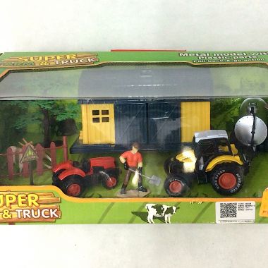 Farm truck with shed and animals