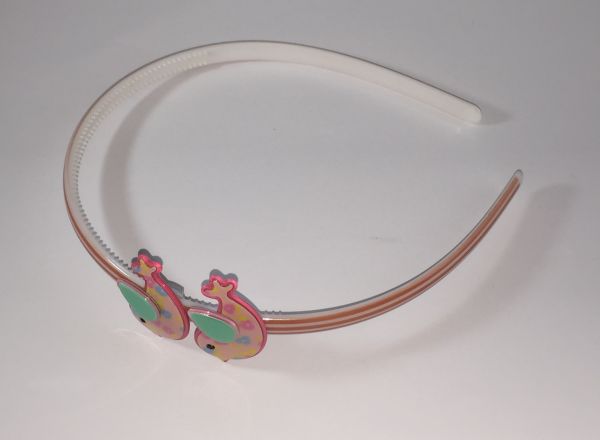 Patterned head band with 2 pcs mini bird shape