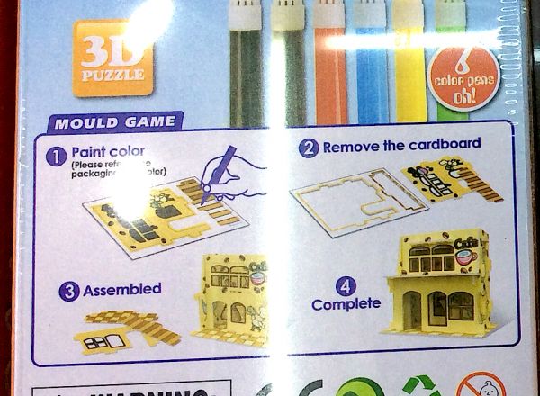3D puzzle building
