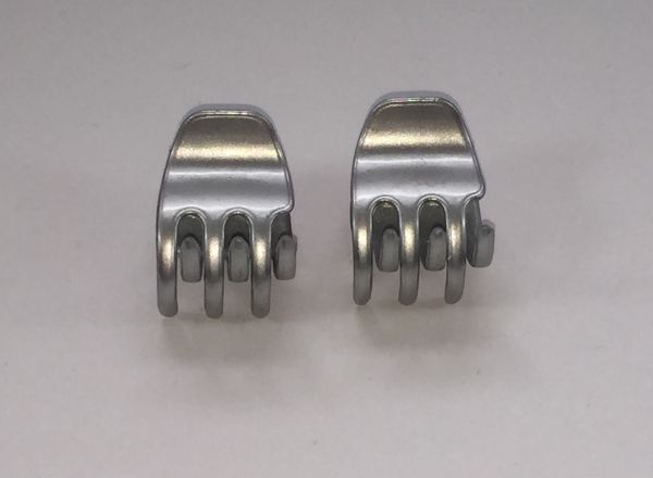 Middle size Metallic Double hair clips 6020- S - A509