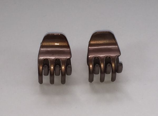 Middle size metallic double hair clips 6020 - S -A509
