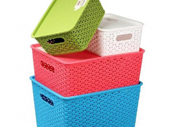 Box for storage with lid 13L