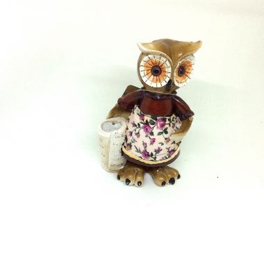 Owl ornament 13x7 cm