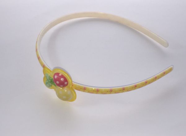 Patterned head band with fruit shape