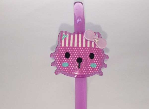 Head band with patterned cat shape