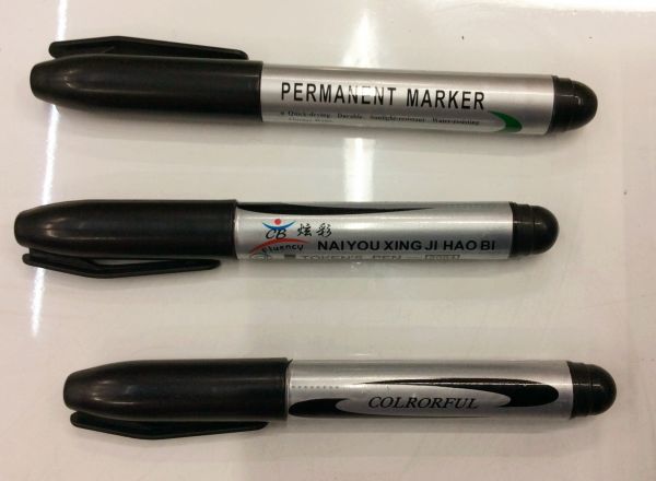 Black permanent marker 4.5mm