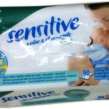 Baby wipes with aloe vera and chamomile 90 wipes