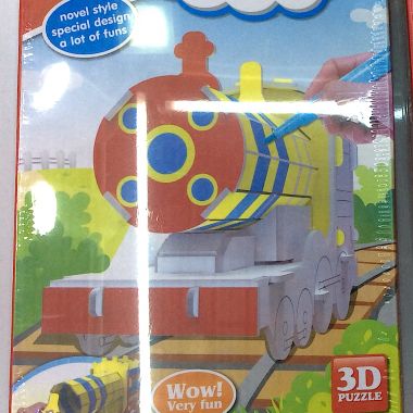 3D puzzle train