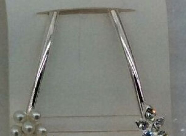 Swarovski hairpin with pearls