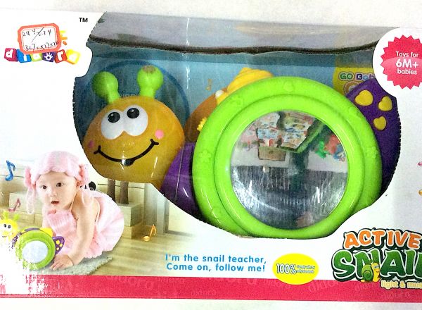 Active snail baby toy